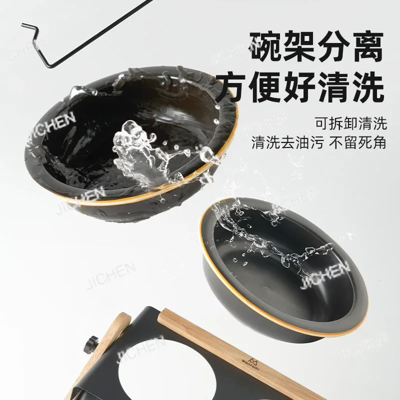 

HS миска для собак миска для кошек большая регулируемая металлическая миска для корма для кошек кормушка для собак товары для корма для домашних животных