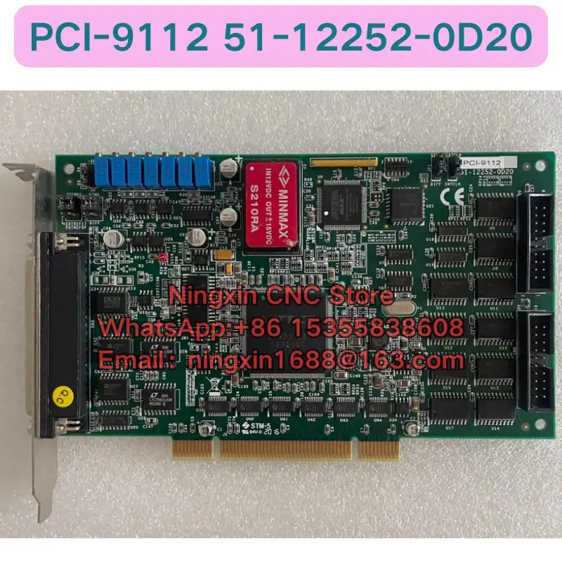 

Second-hand PCI-9112 51-12252-0D20 capture card Functional test OK Fast delivery