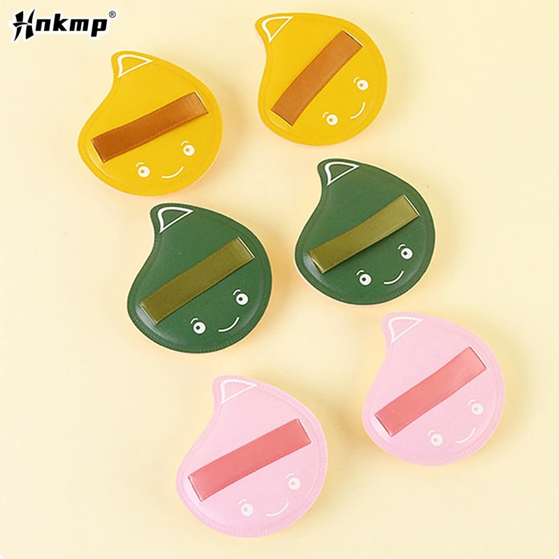 1PCS Powder Puff Set Sponge Dry And Wet Dual-Use Leather Surface Flocking Makeup Puff Soft Skin-friendly Air Cushion