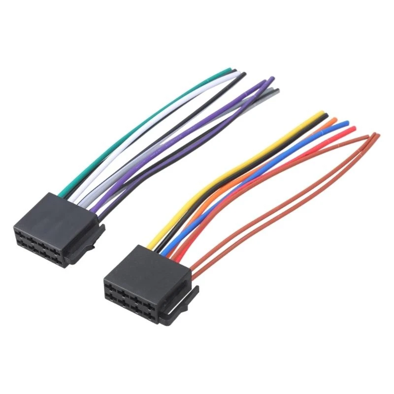 

652F Compatible for Auto Car Stereo Wire Harness Adapter Modification Line Connector Plug Into Radio Cable Universal