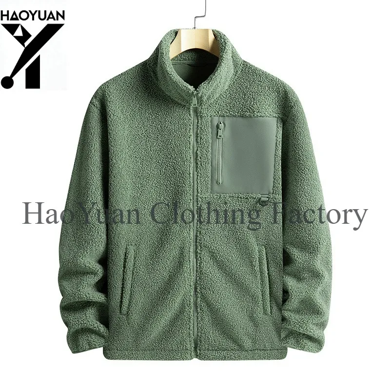 Men's Warm Jacket Fashionable Windproof Casual Outdoor Cycling Sports Training Hiking Camping Tourism Men's Fleece Jacket