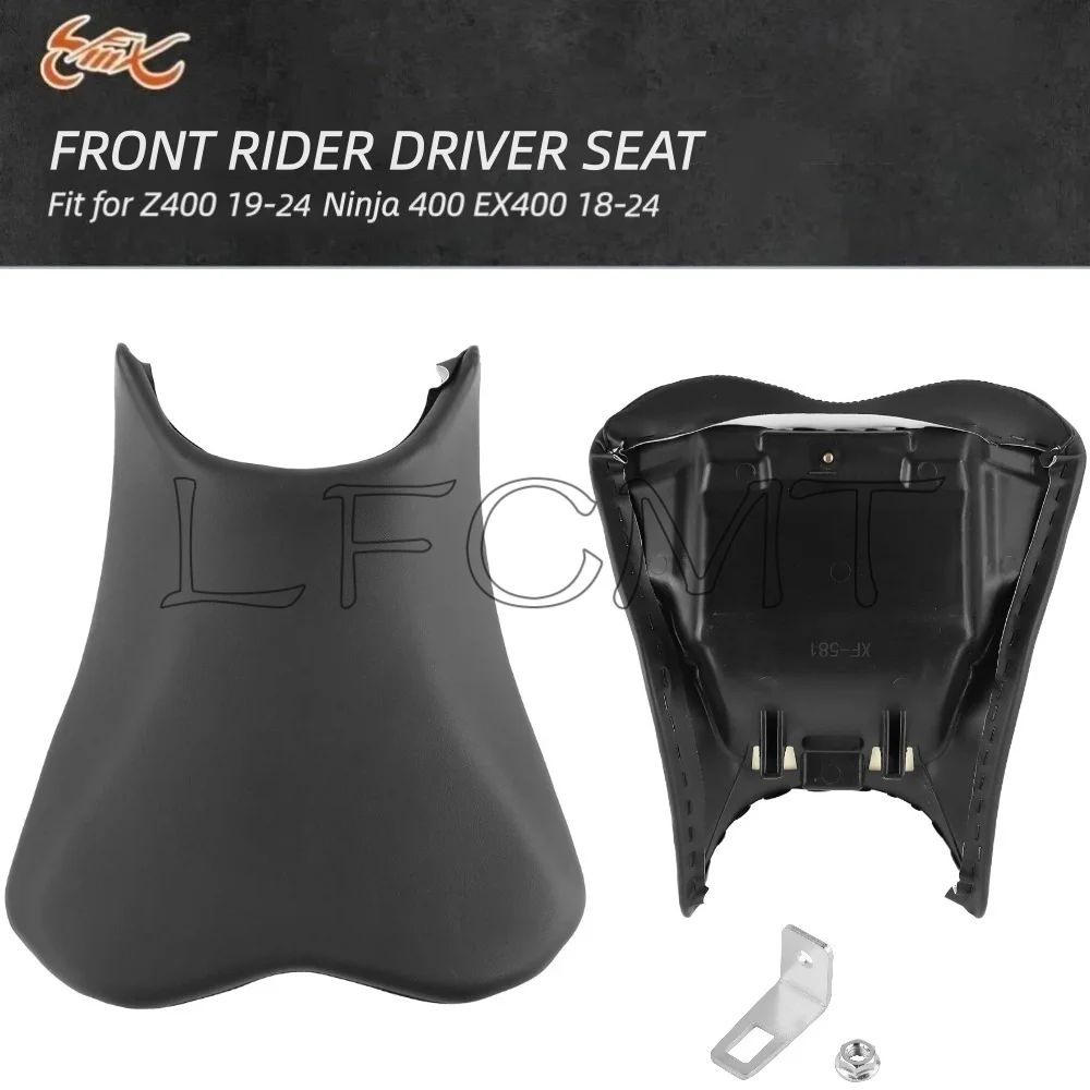 Fit for Kawasaki Ninja 400 EX400 2018-2024 19 20 21 22 23 Z400 2019-2024 Motorcycle Front Rider Driver PU Leather Seat Cushion