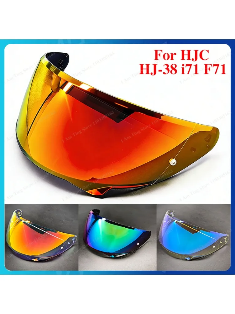 I71 Motorhelm Vizier Lens Voor HJC HJ-38 i71 F71 Vervangen Anti-Uv Anti-Kras Stofdicht Windscherm motorfiets Accessoires - afbeelding 2