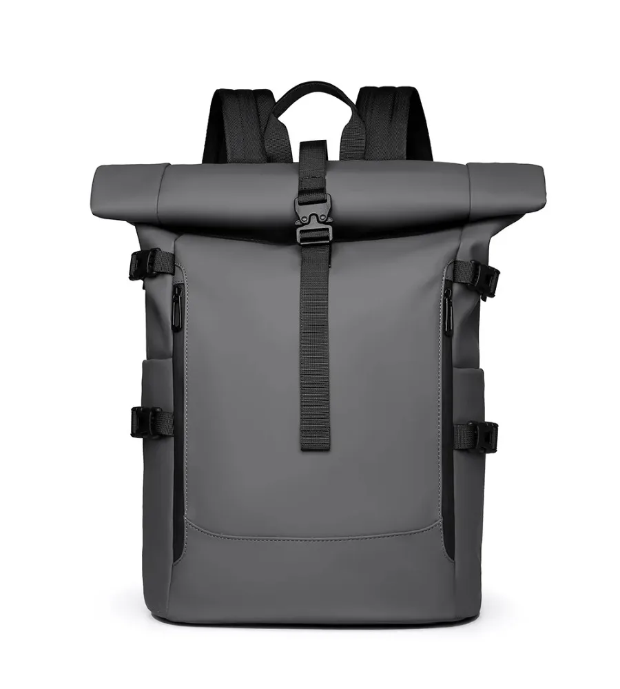 Premium Roll-Top Business Leisure Backpack For Urban Commute And Short Travel Plans