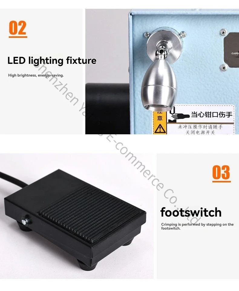 

2026　Pure Electric Silent Cold Pressing Terminal Crimping Machine Tube Terminal Clamp Du Special Pressing Clamp Electrical Indu