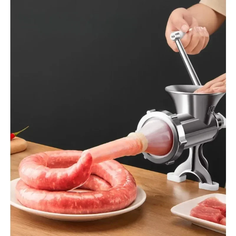 Stainless Steel Manual Meat Grinder Noodle Sausage Making Machine Food Processor Home Kitchen Cooking Tools Kitchen Gadgets