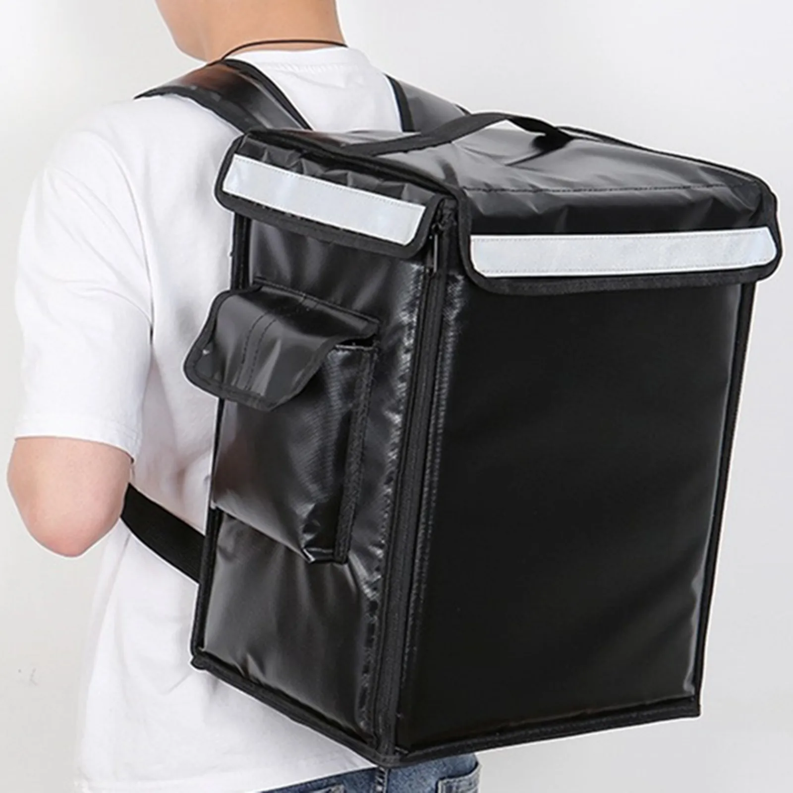 

Professional 35L Takeaway Backpack Type Insulation Delivery Package Takeaway Pizza Bag Food Refrigerated Box Waterproof Suitcase