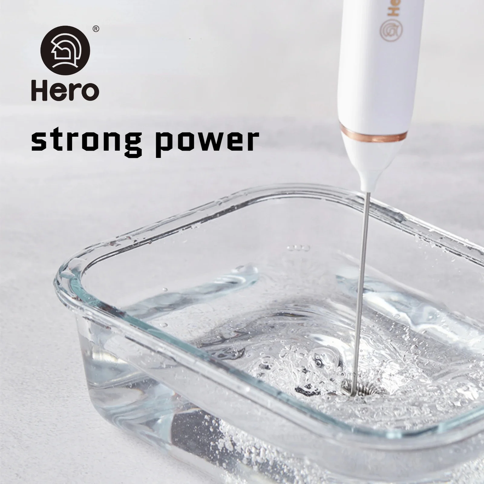 Hero Portable Electric Foam Maker, Coffee Maker, Household Milk, Hand-held Whisk Stick, Egg Beater, Rechargeable