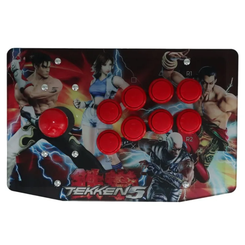 Latest Fightbox RAC-J200S-PS2 8 Buttons  Plug & Play ABS Material with Cable  Arcade Fight Stick Game Controller  for PS2/PS3/PC