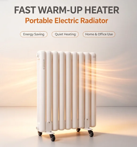 Energy Saving Steel Quick Warm Portable Thermal Storage Electric Room Heater Radiator Stove for Hospital Bedroom Office Use