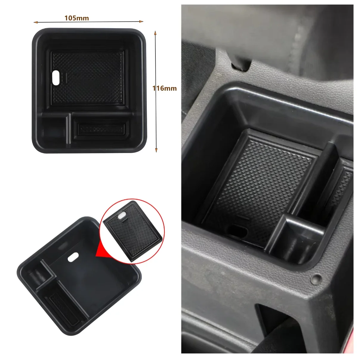 

Автомобильный ящик для хранения для Volkswagen VW T-cross Tcross 2018-2024, сортировочный лоток, автомобильный органайзер, аксессуары