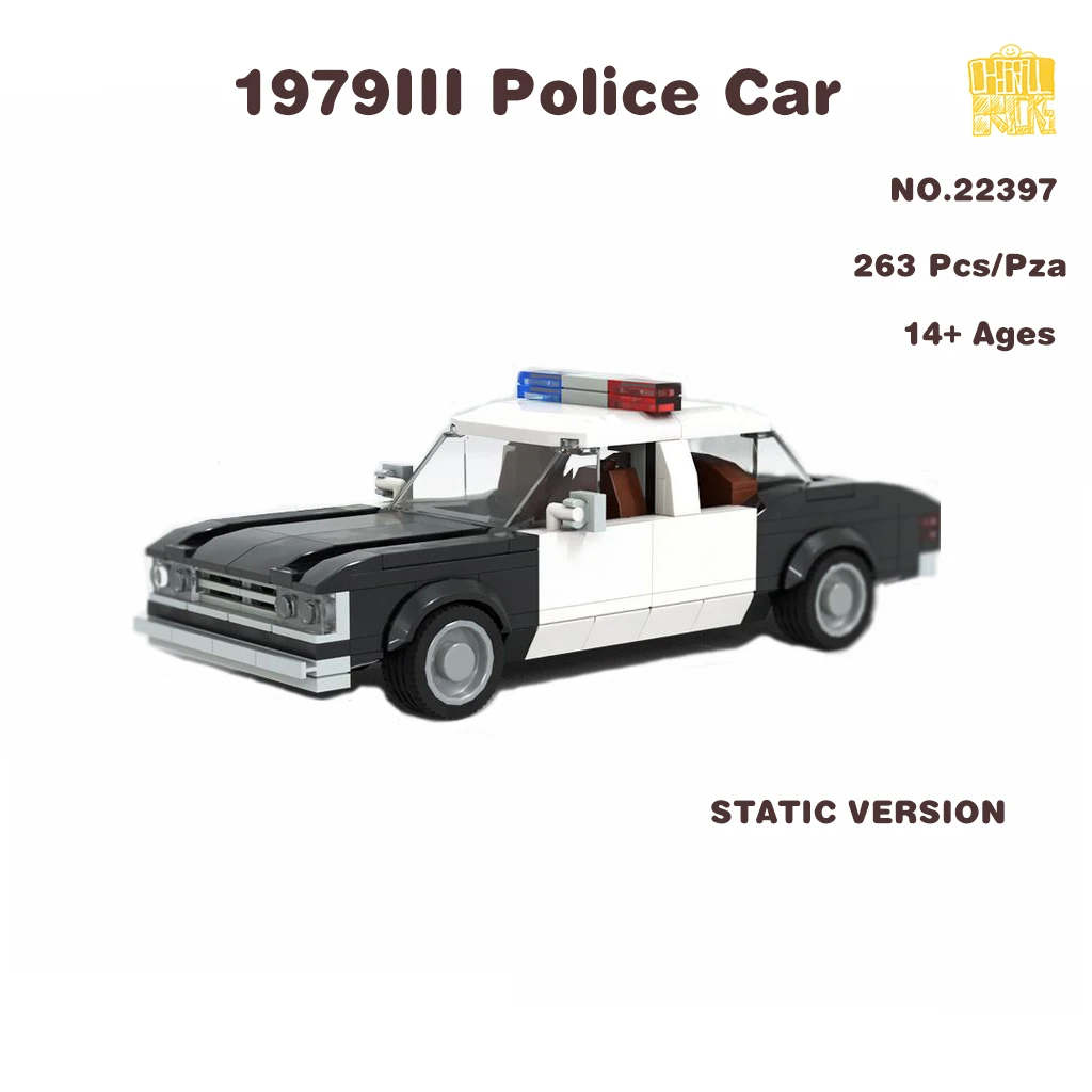 

MOC-22397 1979 Car Model With PDF Drawings Building Blocks Bricks Kids DIY Toys Birthday Christmas Gifts