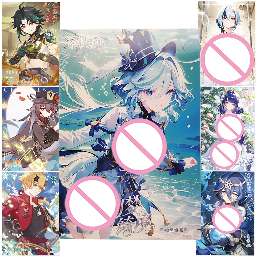 Genshin Impact Collection Card Free Adventure Development Battle Game Pretty Girl Rare Color Paper Card Male Favorite Peripheral