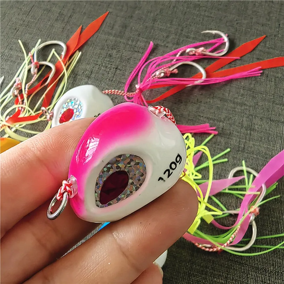 SWOLFY 60g 80g 100g 120g 150g 200g Tenya Metal Jig Head Slider Snapper Fast Sinking Sea-bream Artificial Jigging Fishing Lure