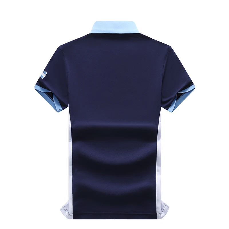 Herren-Poloshirt Argentinien Reisender Baumwolle Stickerei Farbige Nähte Klassisches Modedesign Original-Design Reine Baumwolle Hohe Qualität – Detail 10