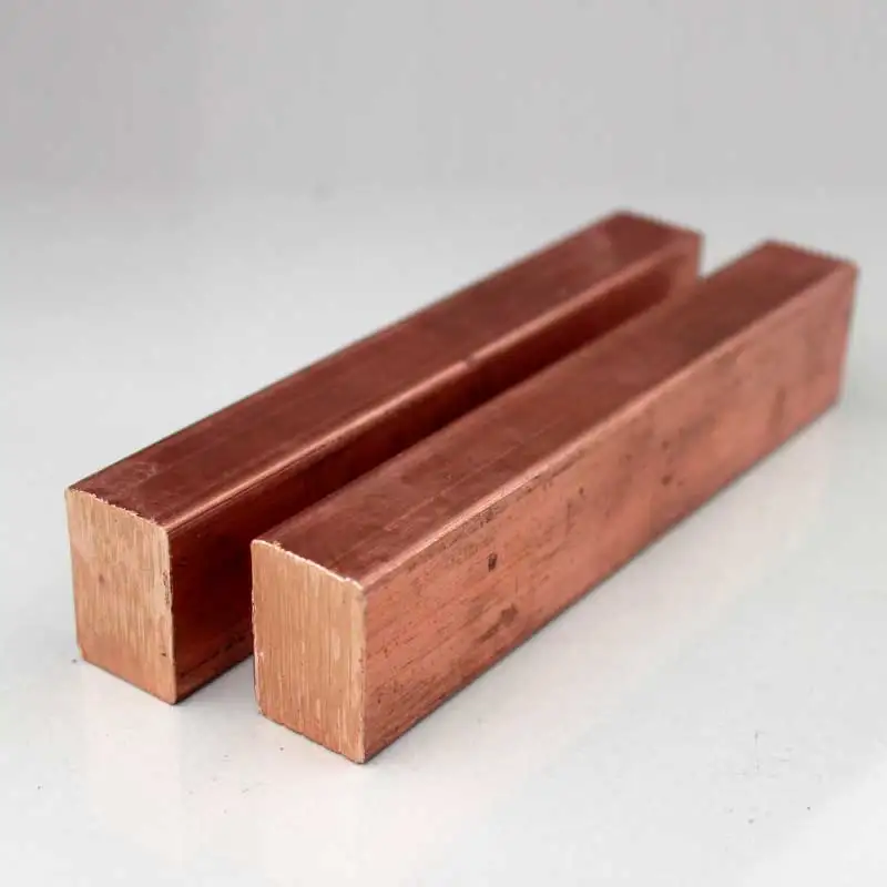 High-Quality T2 Pure Copper Electrode Block Bar Sheet Plate Custom Zero Cutting 10x10mm-30x50mm