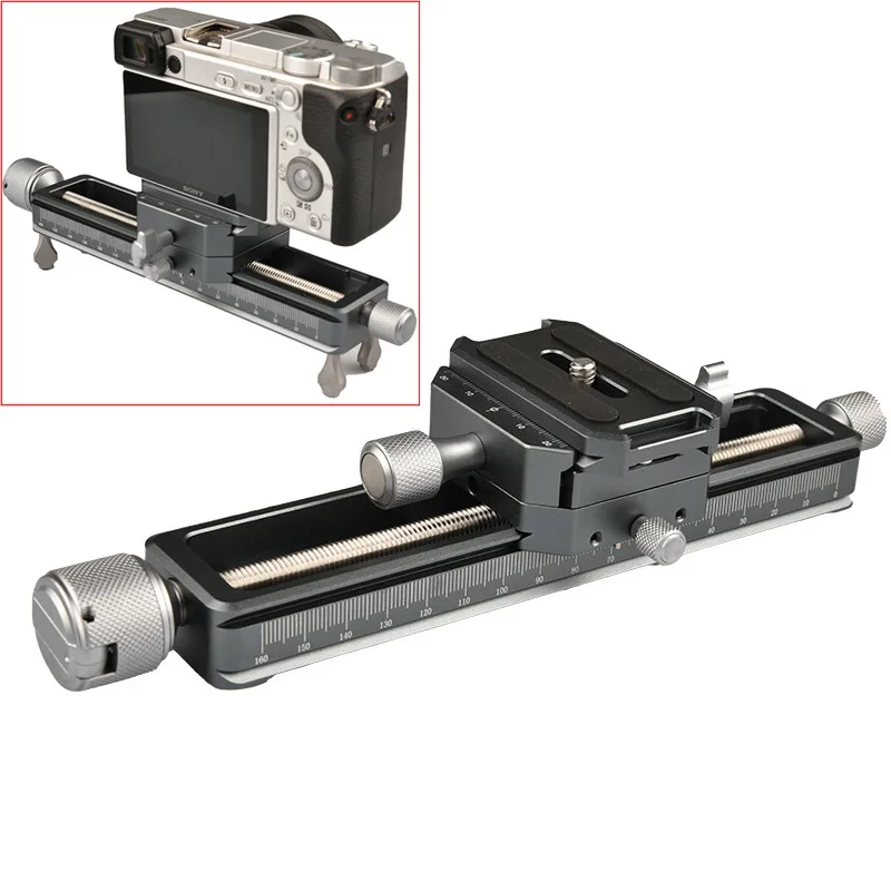 VM-18 Macro Focusing Rail with Screw Knob Clip, Macro Focusing Rail