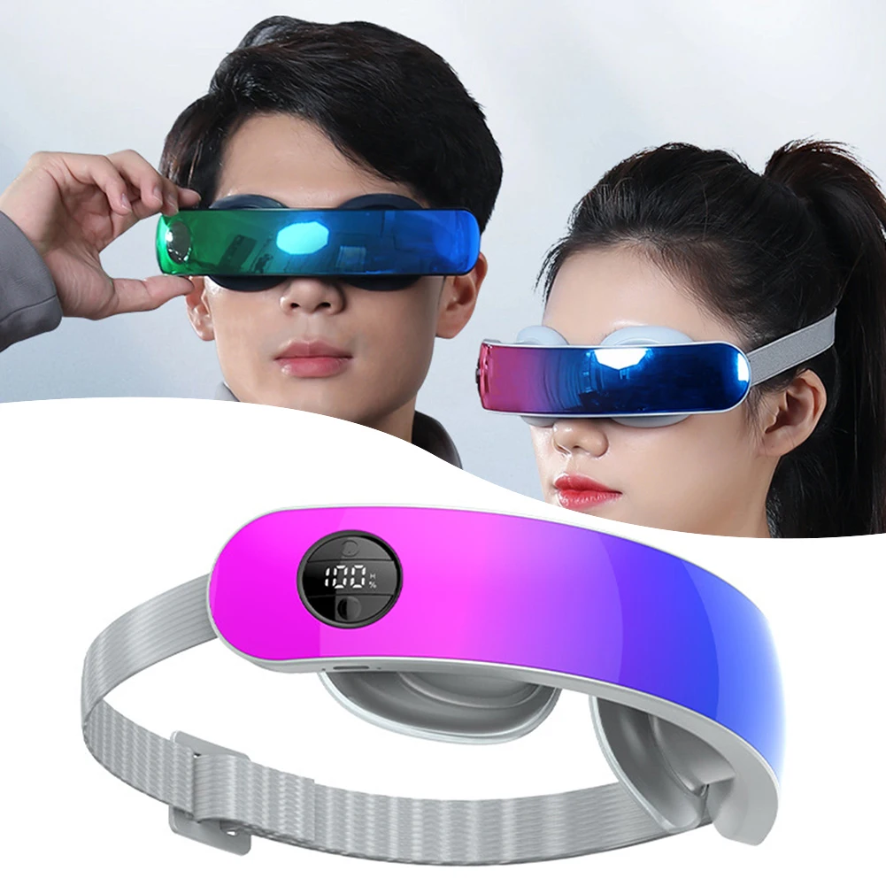 Cold Warm Compress Dual Use Eye Massager Type-C Electric Eye Massager Reduce Eye Strain Eye Massaging Device For Migraines