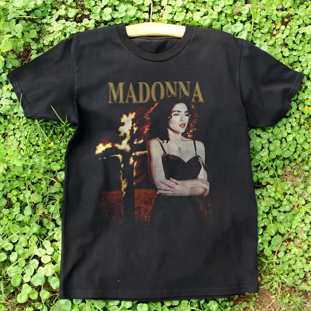 Fashion Y2k T-shirt Vintaget Streetwear New Madonna Big Face Summer Collection T Shirt Casual Loose Hip Pop Print T-shirt Unisex