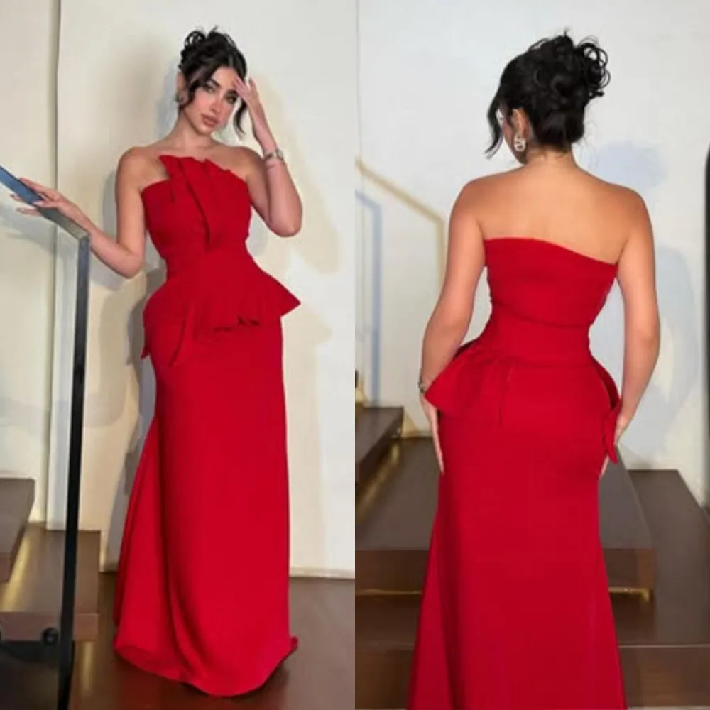 

Высокое качество по индивидуальному заказу без бретелек длиной до пола Robe De Soirée Femme Luxe Dubaï вечерние длинные платья Vestidos De Fiesta Para Bodas