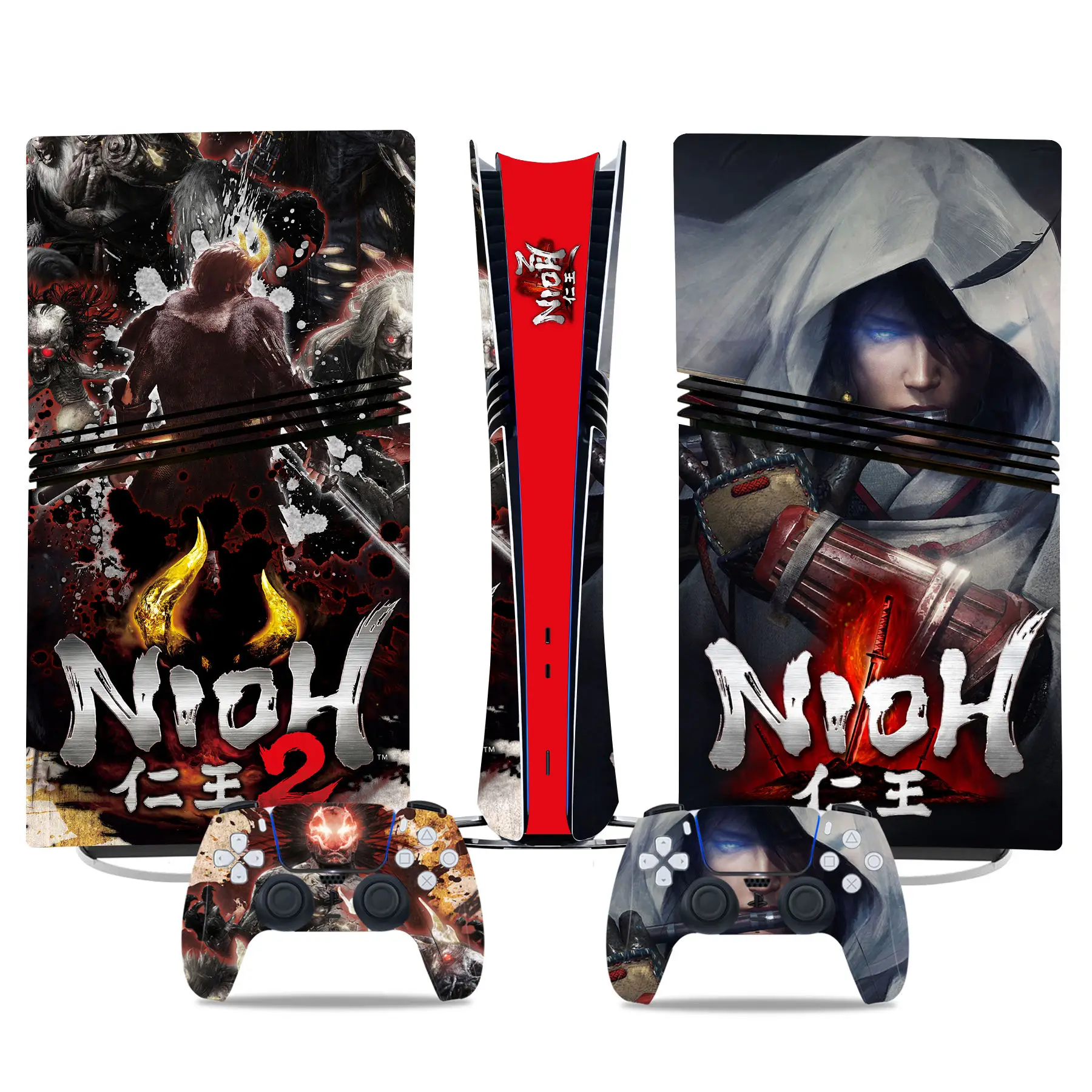 Para consola digital PS5 Pro, pegatina de piel remota Nioh 2