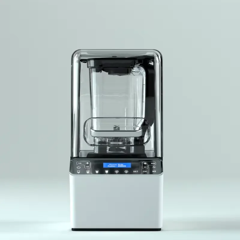 Heavy Commercial Multifunction Vacuum Smoothie Blender with Sound Enclosure Cover view 2