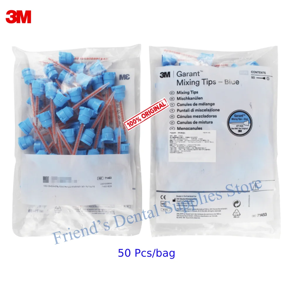 Насадки для смешивания Dental Garant Blue 3M (модель 71453) — 50 шт./упак. для Temporization Crown & Bridge Protemp 4 Насадки для смешивания Dental Garant Blue 3M (модель 71453) — 50 шт./упак. для Temporization Crown & Bridge Protemp 4