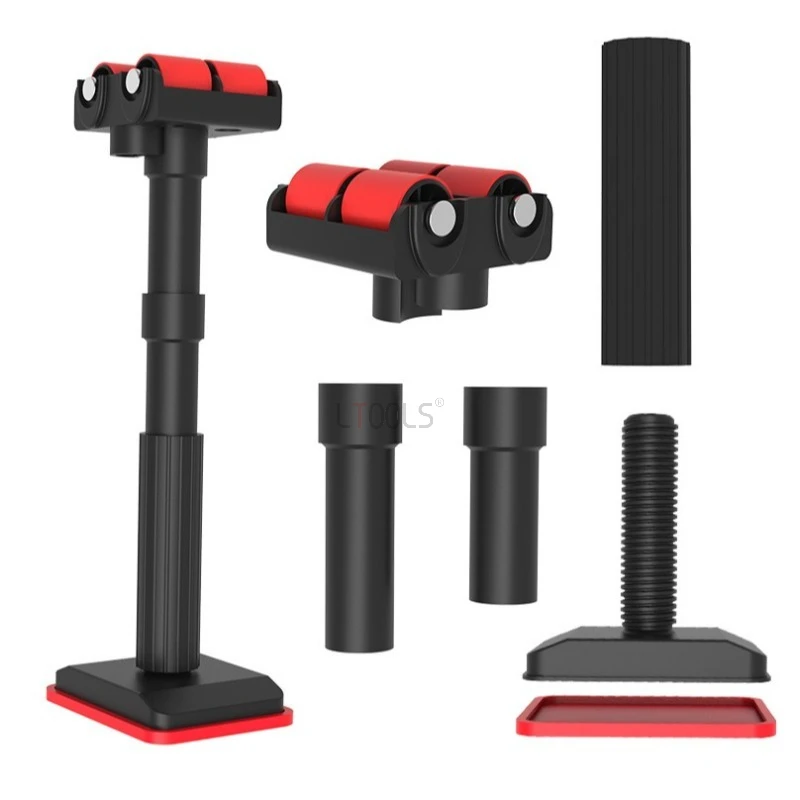 New Upgraded 19-46cm Pulley Support Adjustable Roller Jacks for Bathroom Cabinet Install Construction Lifting Fix Auxiliary Tool