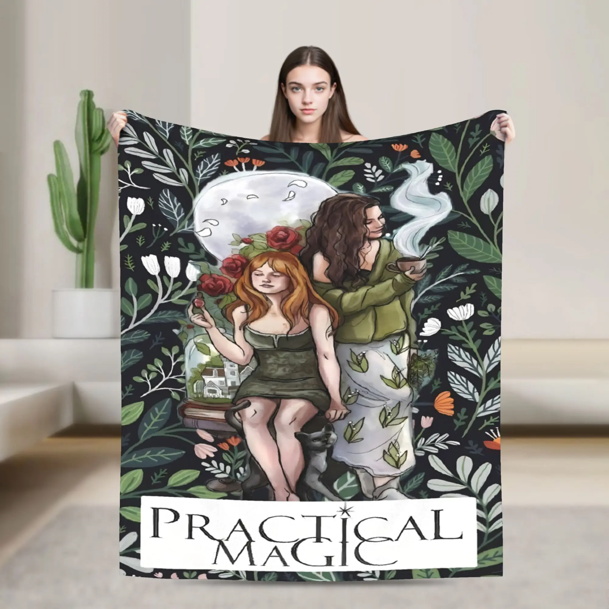 Practical Magic Dark Sister Poster Flannel Blankets Warm Soft Throw Blanket for Boy Girl Couch Chair Bedspread Sofa Bed Cover