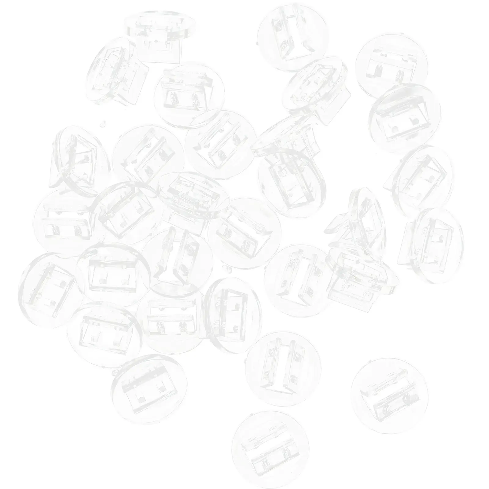 

100Pcs Business Card Holder Organizer Desk Accessory Plastic Card Display Stand for Office Table Game Management Tools