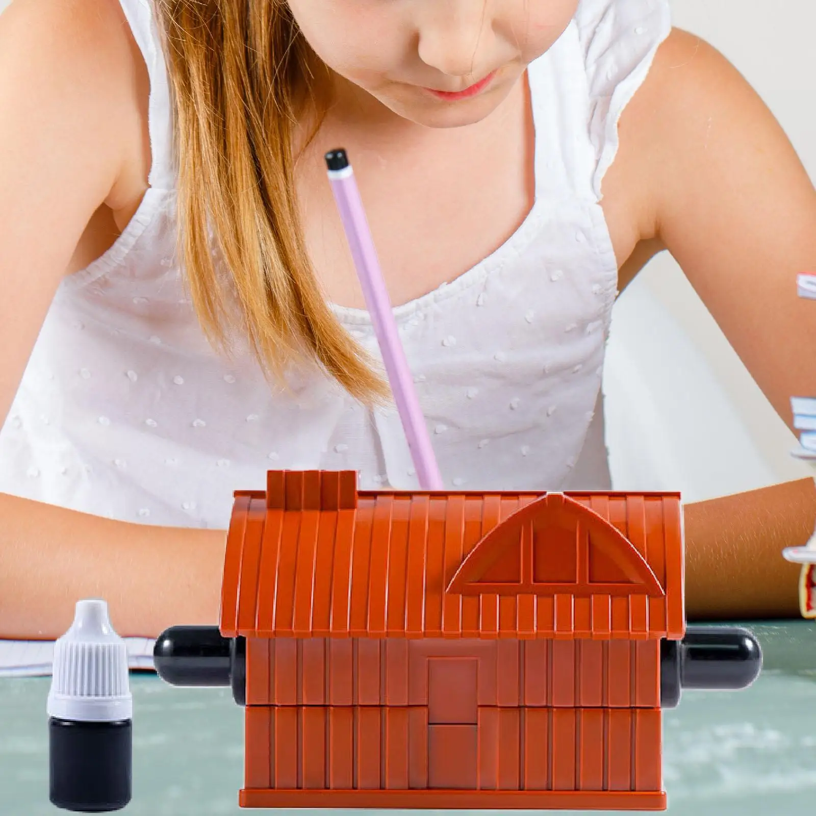 Educational Roller Stamp for Kids Number Learning Custom Ink Stamp Home School Math Practice