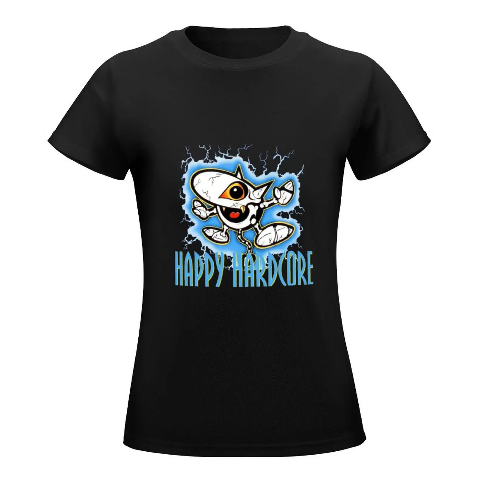 Happy Hardcore Storm T-Shirt vintage clothes customs design your own cute clothes t shirts for Women loose fit