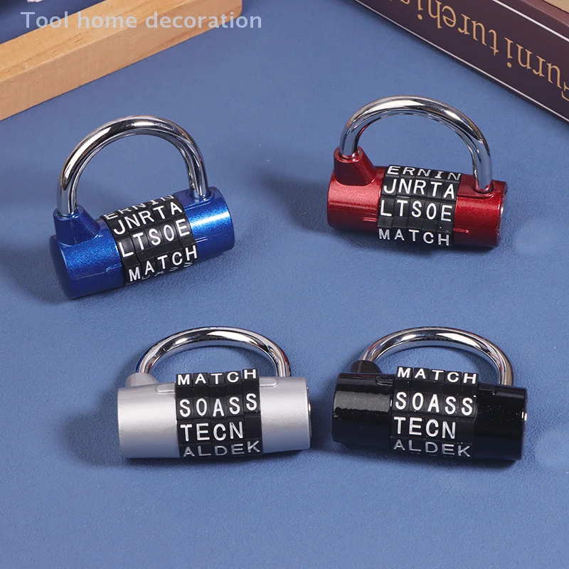 5 Dial Digit Number Zinc Alloy Combination Padlock 4 Colors Code Password Lock Door Cabinet Drawer Bike Motorcycle Locker