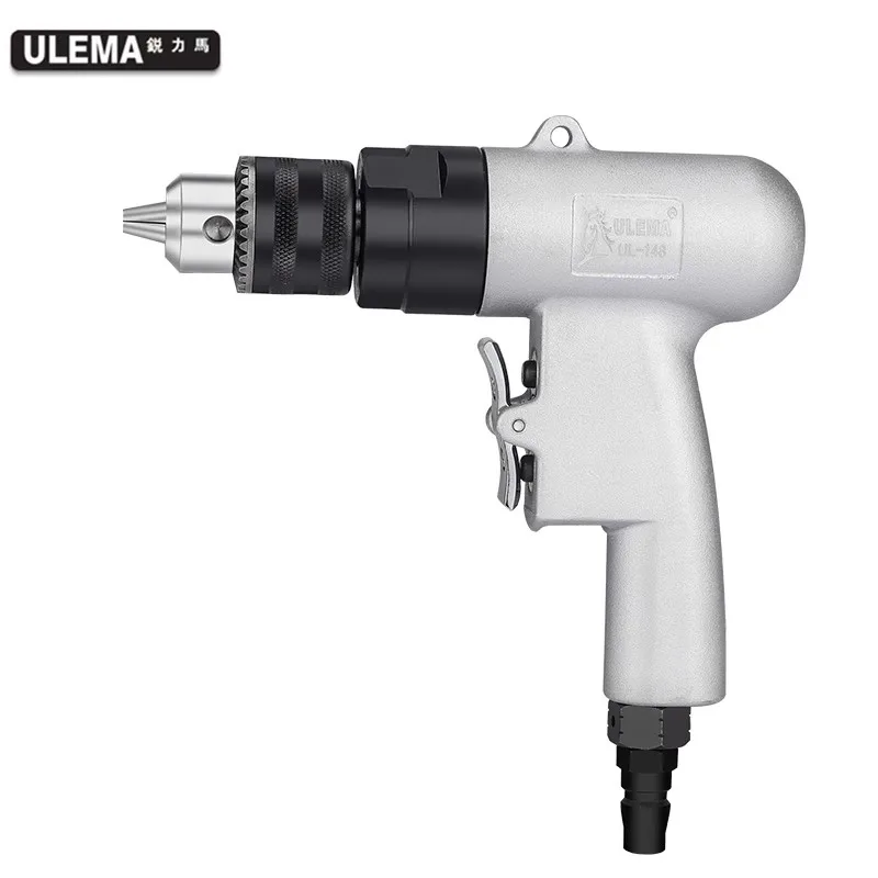 Ulema Taiwan Imported Pneumatic Hand Drill with Forward and Reverse Function, Air Drill, Pistol-Type Air Drill, Hand Drill, Mixer