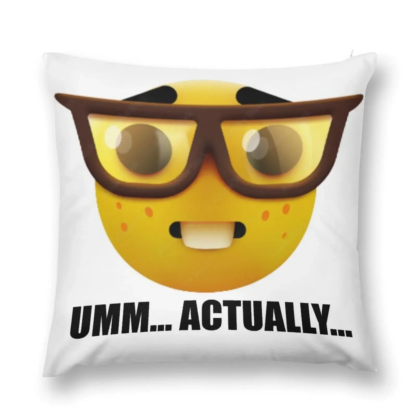 Umm... Actually... Nerd Meme Throw Pillow Cushion Child ornamental pillows for living room Pillow Cover pillow