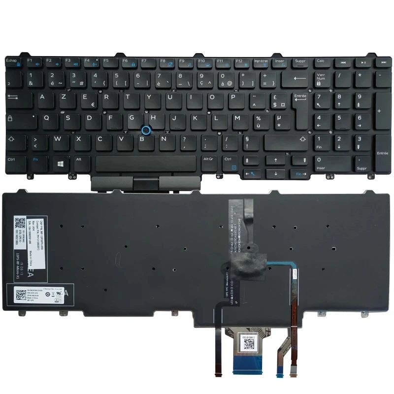 

New US FR RU Keyboard For Dell Latitude E5550 E5570 E5580 E5590 E5591 Precision 3510 7510 7720 7520 P48F P53F French Russian