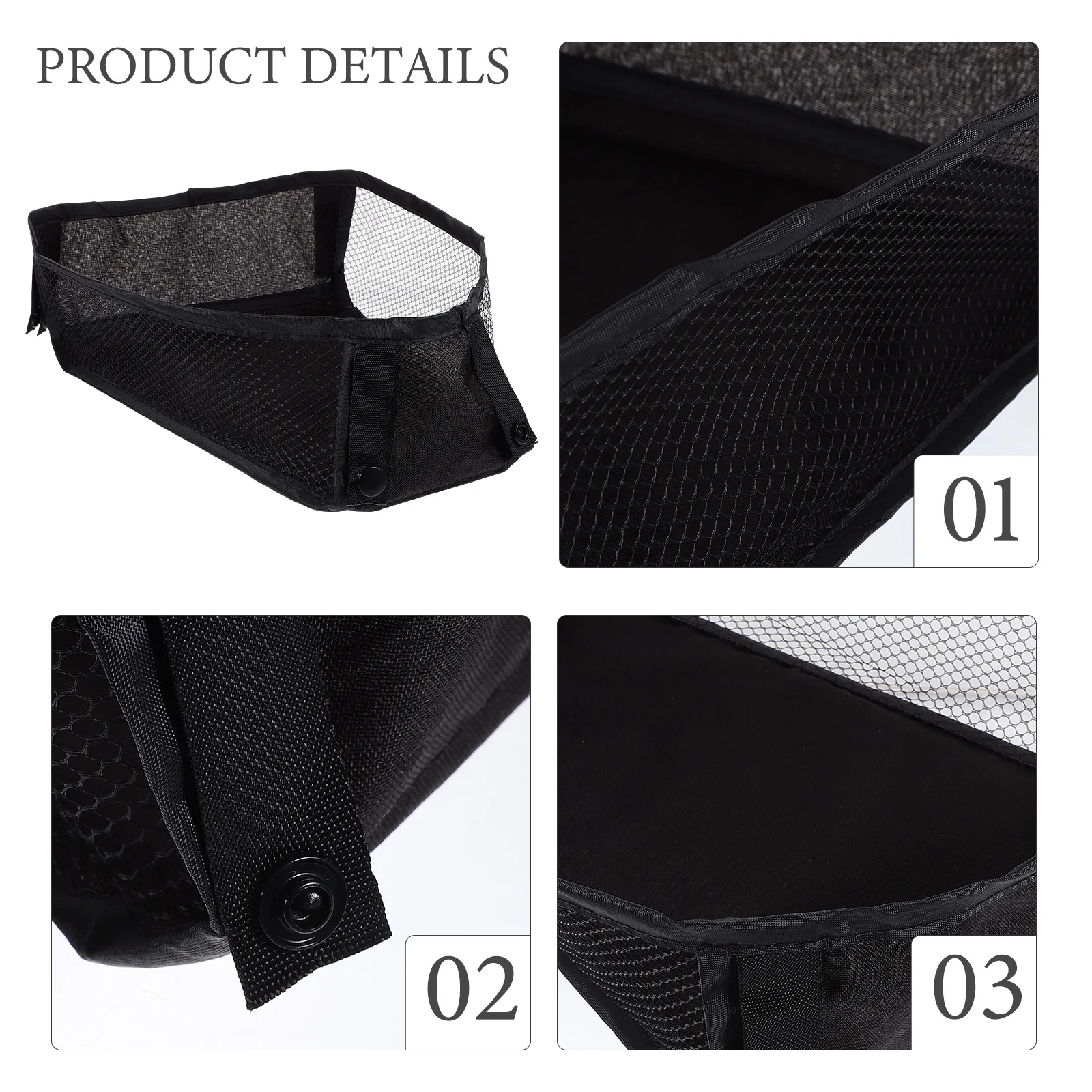 Stroller Bottom Storage Bag Mesh Basket Holder Diapers Handbag Hanging Bags Baby Oxford Cloth Portable Organizer Pouch