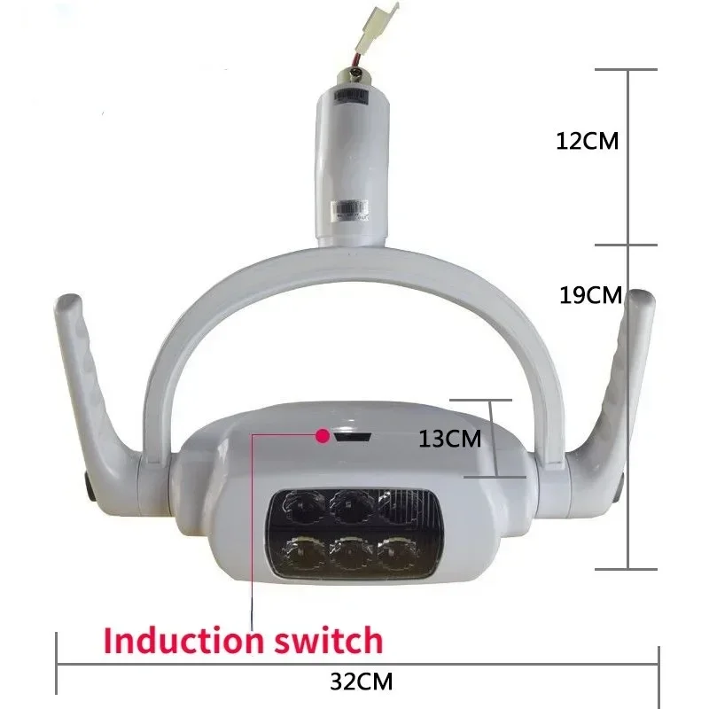 Dental LED Induction Light Accessories Materials Instruments Dental Chair Cold Light Six-bead Spotlight Surgical Headlight Tools