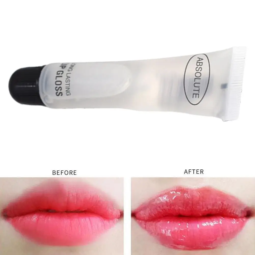 Brillo de labios hidratante, bomba de labios Sexy de larga duración, transparente, resistente al agua, volumen, brillo de labios transparente, Base, brillo de labios transparente