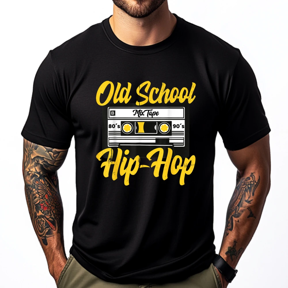 

Retro Old School 80s 90s Mixtape Cassette Plain T Shirts Wholesale Limited Time Special Cotton T Shirt Men Gothic Style