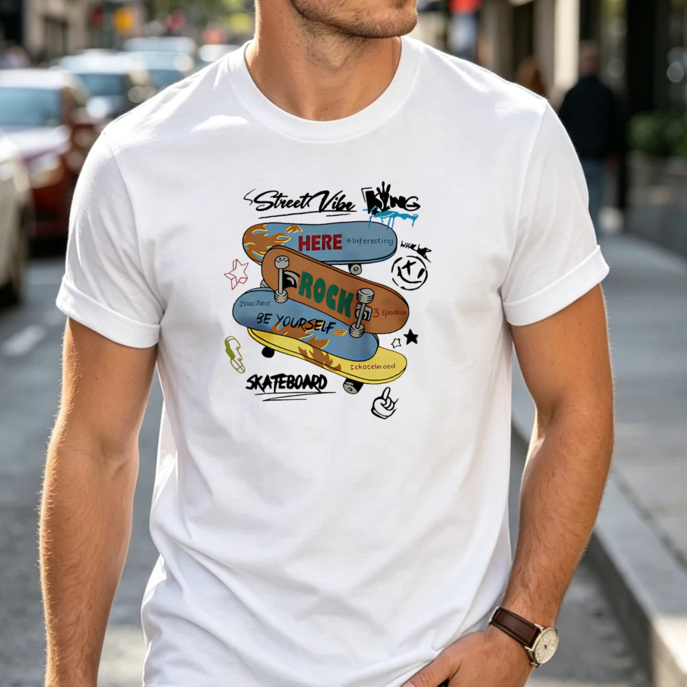 Summer Vibes Clothing Men - Футболка с принтом в стиле граффити,