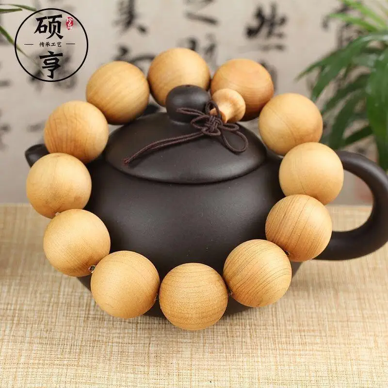 Arborvitae Bracelet Buddha Beads Bracelet Taihang Thuja Sutchuenensis Arborvitae Made of Mature Material Sparrow Eyes Men and Wo