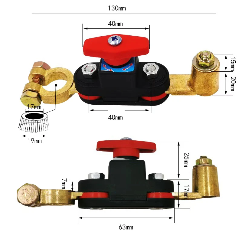 بطارية السيارة مفتاح فصل ثنائي الاتجاه المشترك قطع التبديل قطاع دارة ل RV ATV قارب سيارة شاحنة السيارات يخت