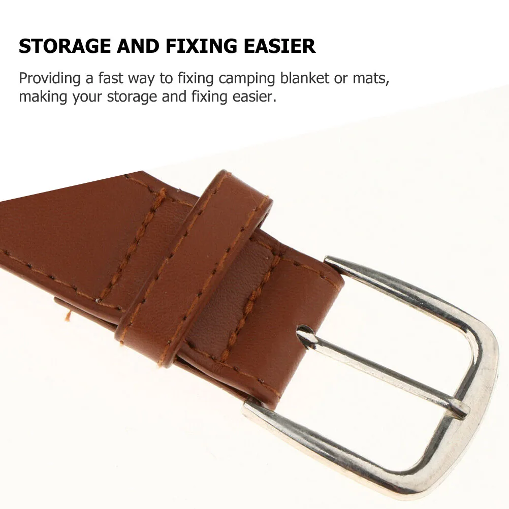 

Picnic Mat Straps Outdoor Rug Brown Blanket Carrying Strap Yoga Mat Carrier Camping Storage Solution Waterproof Travel