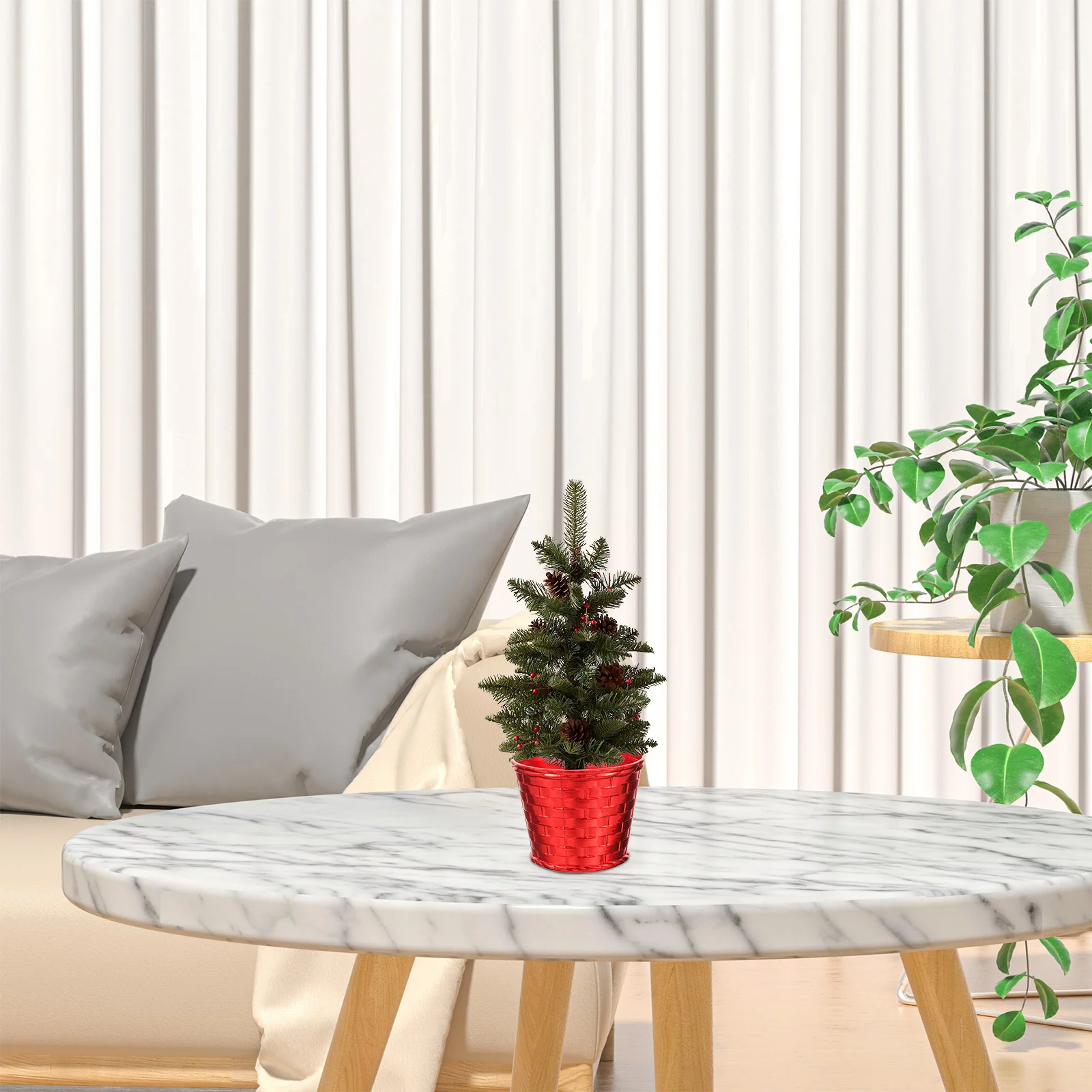 

10pcs Christmas Tree Stand Base Creative Flower Pot For Xmas Tree Fixing Reusable Plastic Holiday Decor Party Supplies