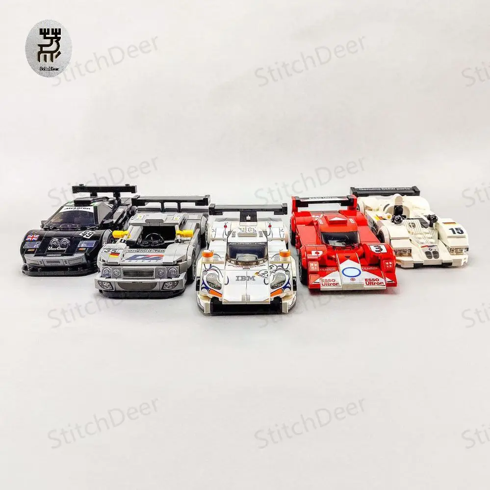 

NEW Supercar MOC Speed Champions 90's Legends DIY Racing Building Blocks Vehicle Assemble Model Toy Brick Children Holiday Gift