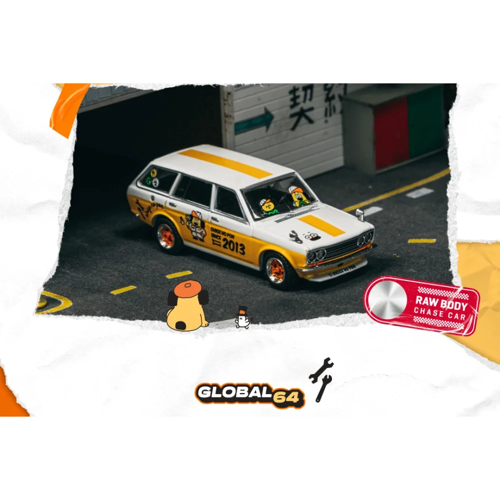 PreSale TW 1/64 Diecast Model Car Datsun Bluebird 510 Wagon OHIGE no PON High Performance Limited Edition Gift for Boys Adults