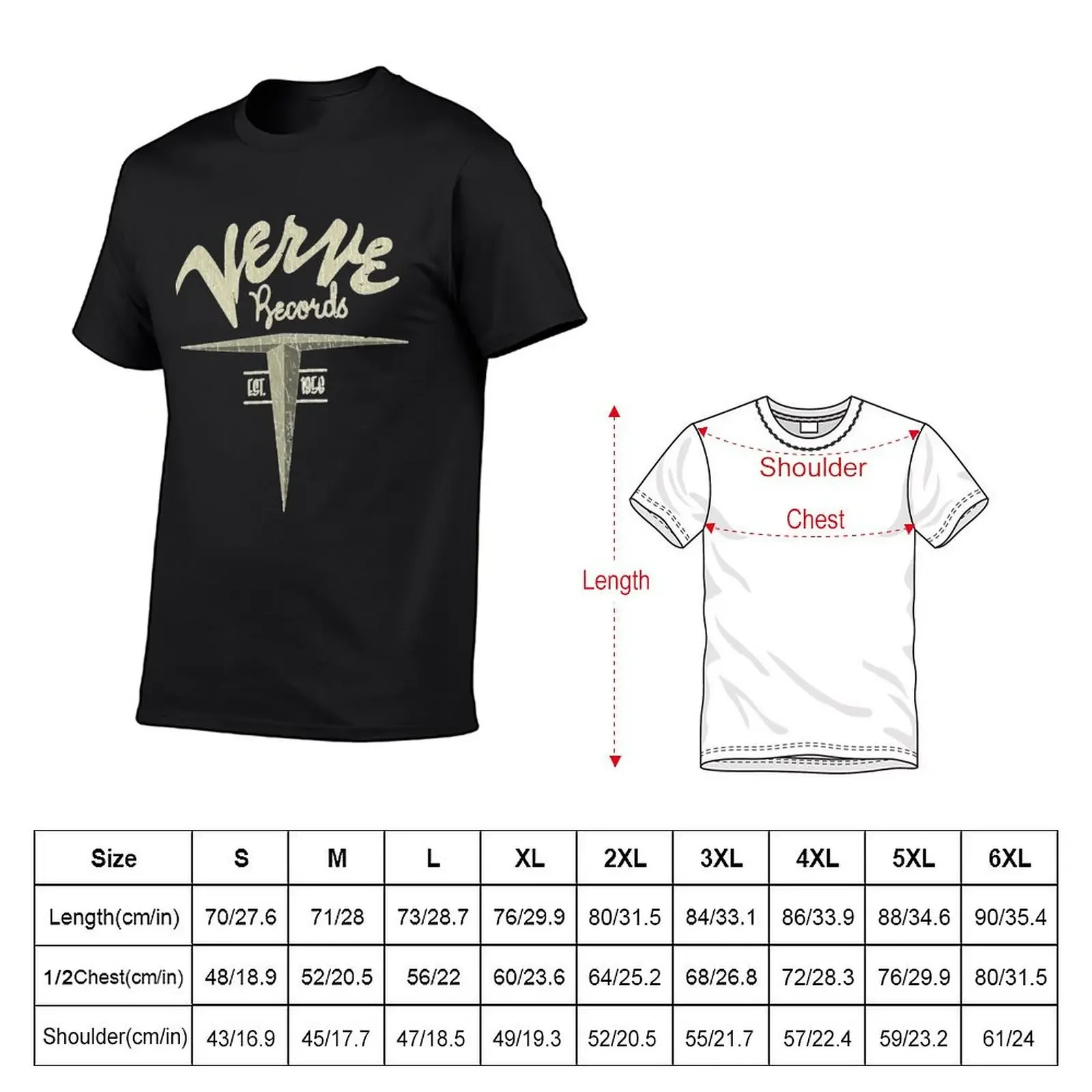 Verve Records 1956 T-shirt sweat customs design your own plain oversized t shirt men