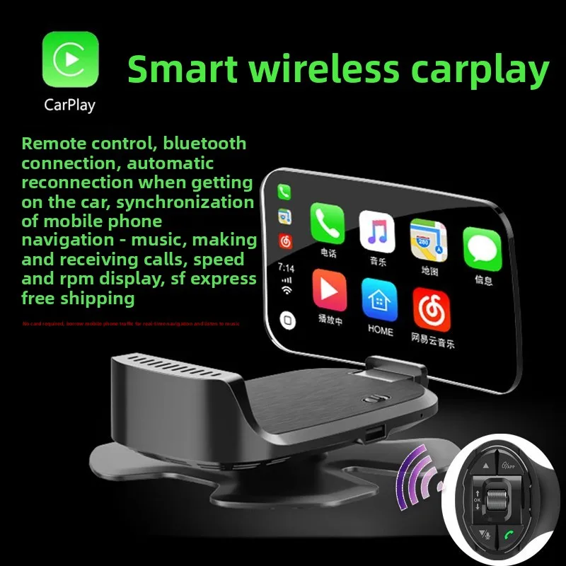 Car mounted HUD CarPlay high-definition display connected to mobile phone screen projection interconnection(OBD connection port)