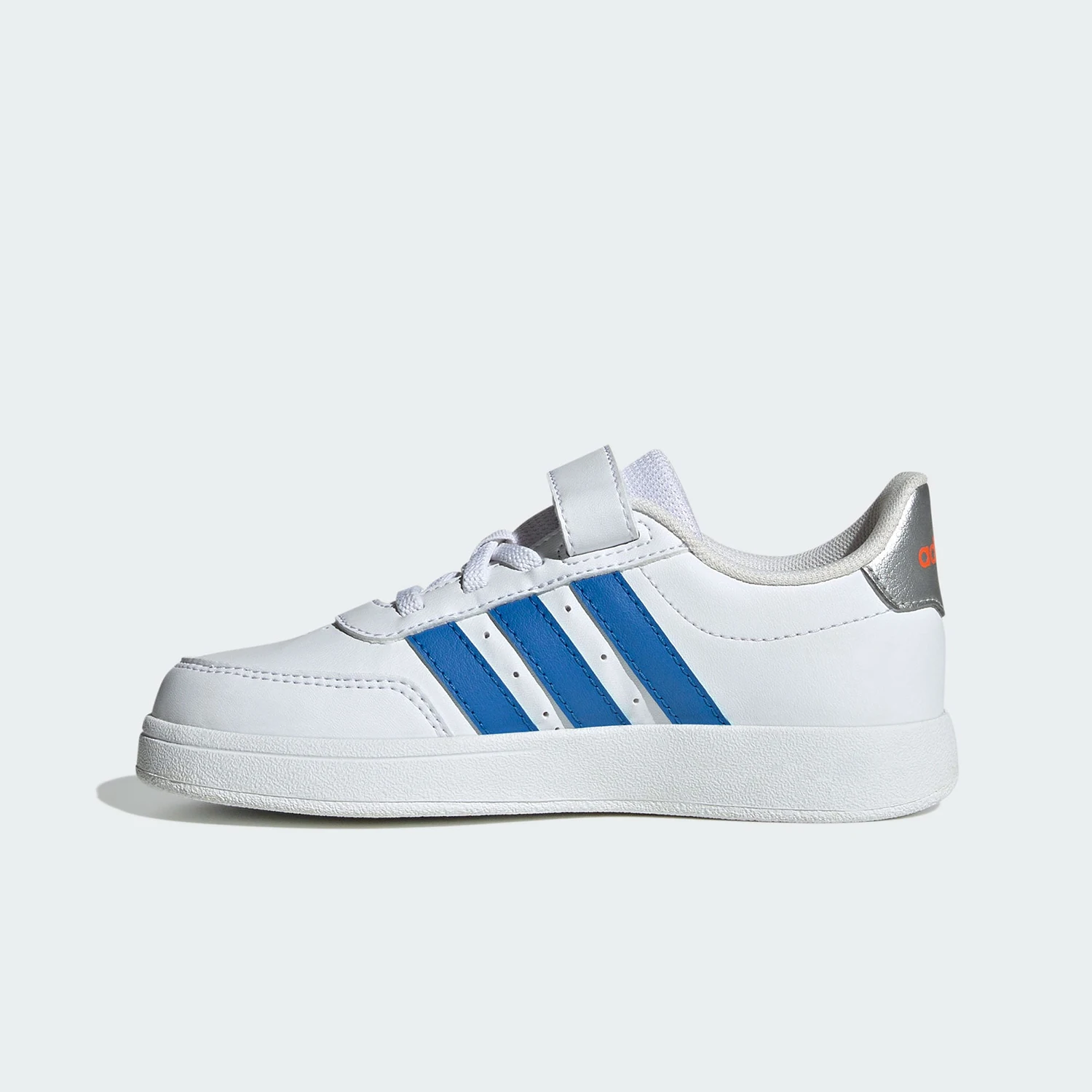 Adidas, auténticas, recién llegadas, zapatillas informales duraderas minimalistas con gancho y bucle para niños JI0963